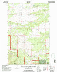 Alaska Bench 1995 topographic map thumbnail