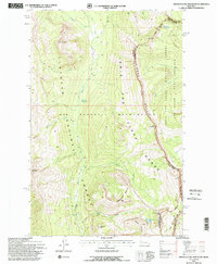 Amphitheatre Mountain 1994 topographic map thumbnail