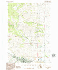 Anaconda North 1989 topographic map thumbnail