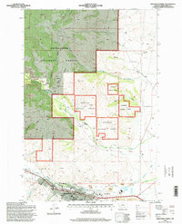 Anaconda North 1996 topographic map thumbnail