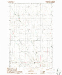 Antelope Coulee SE 1986 topographic map thumbnail