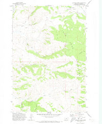 Antelope Creek 1971 topographic map thumbnail