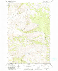Antelope Creek 1971 topographic map thumbnail