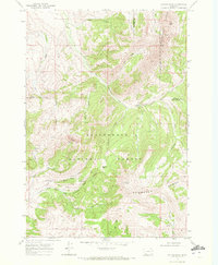 Antone Peak 1968 topographic map thumbnail