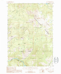 Ash Mountain 1987 topographic map thumbnail