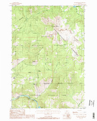 Ash Mountain 1987 topographic map thumbnail