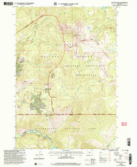 Ash Mountain 2000 topographic map thumbnail