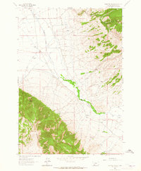Ashbough Canyon 1961 topographic map thumbnail