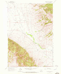 Ashbough Canyon 1961 topographic map thumbnail