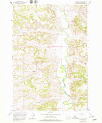 Ashland NE 1966 topographic map thumbnail