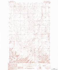 Austin Coulee 1984 topographic map thumbnail