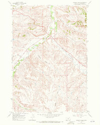 Badbaby Coulee 1967 topographic map thumbnail
