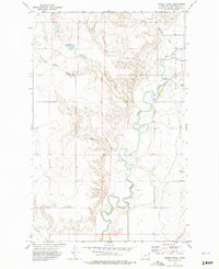 Badger Creek 1972 topographic map thumbnail