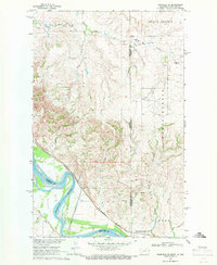 Bainville SE 1968 topographic map thumbnail