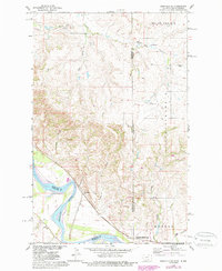 Bainville SE 1968 topographic map thumbnail