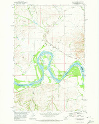 Bainville SW 1969 topographic map thumbnail