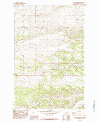 Bakers Spring 1985 topographic map thumbnail