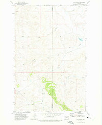 Ball Coulee 1971 topographic map thumbnail