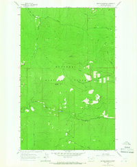 Banfield Mountain 1963 topographic map thumbnail