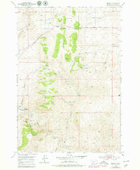 Bannack 1952 topographic map thumbnail