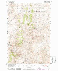 Bannack 1952 topographic map thumbnail