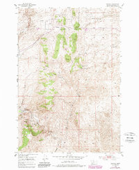 Bannack 1952 topographic map thumbnail