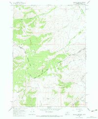 Bannock Pass 1965 topographic map thumbnail