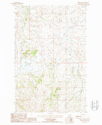 Barber Butte 1987 topographic map thumbnail