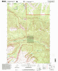 Bare Mountain 1996 topographic map thumbnail