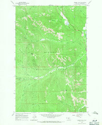 Barren Peak 1966 topographic map thumbnail