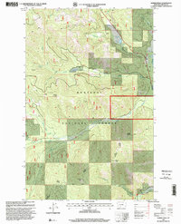 Barren Peak 1997 topographic map thumbnail