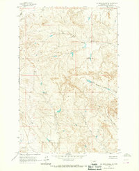 Bateman Coulee NE 1964 topographic map thumbnail