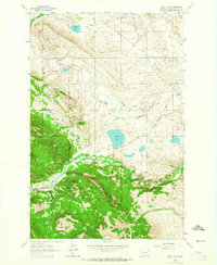 Bean Lake 1963 topographic map thumbnail