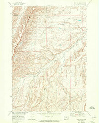 Bear Coulee 1968 topographic map thumbnail