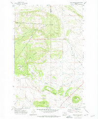 Bear Mountain 1971 topographic map thumbnail