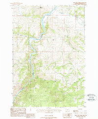 Bear Trap Creek 1988 topographic map thumbnail