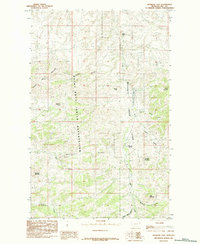 Bearpaw Lake 1984 topographic map thumbnail