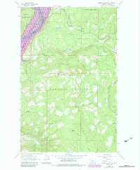 Beartrap Mountain 1963 topographic map thumbnail