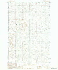 Beauty Creek 1983 topographic map thumbnail