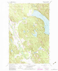 Beaver Lake 1962 topographic map thumbnail