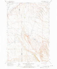Beaverhead Rock SW 1962 topographic map thumbnail