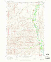 Benteen 1967 topographic map thumbnail
