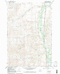 Benteen 1967 topographic map thumbnail