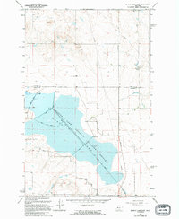 Benton Lake East 1965 topographic map thumbnail