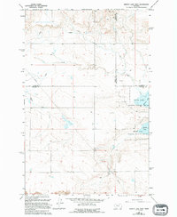 Benton Lake West 1965 topographic map thumbnail