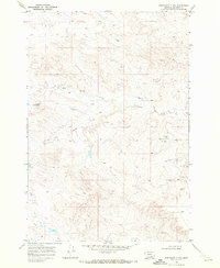 Bentonite Flats 1969 topographic map thumbnail