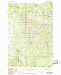 Big Horn Peak 1986 topographic map thumbnail