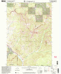 Big Horn Peak 2000 topographic map thumbnail