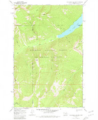 Big Salmon Lake West 1970 topographic map thumbnail