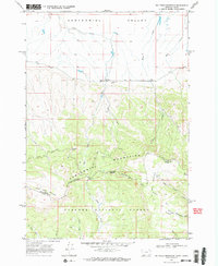 Big Table Mountain 1968 topographic map thumbnail
